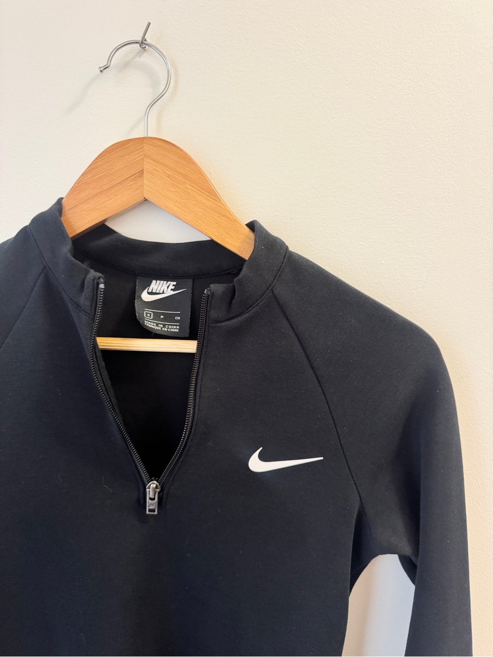 Nike Women’s Black Quarter-Zip Dress - Small